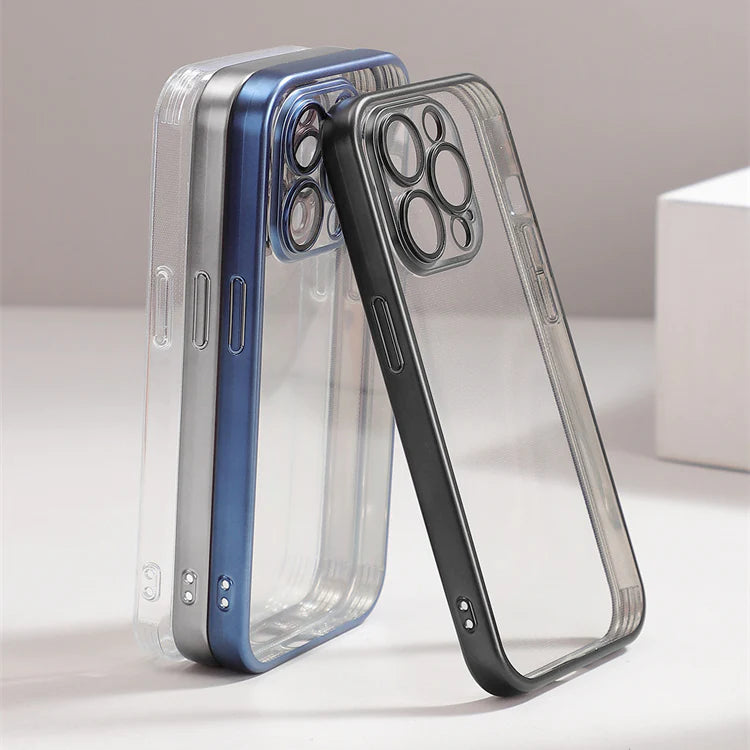 Joyroom Plated TPU Case with Lens protector for iP15 Series