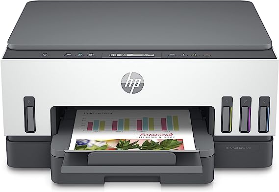 HP Smart Tank 720 Wireless, Print, Scan, Copy, All In One Printer (6UU46A)