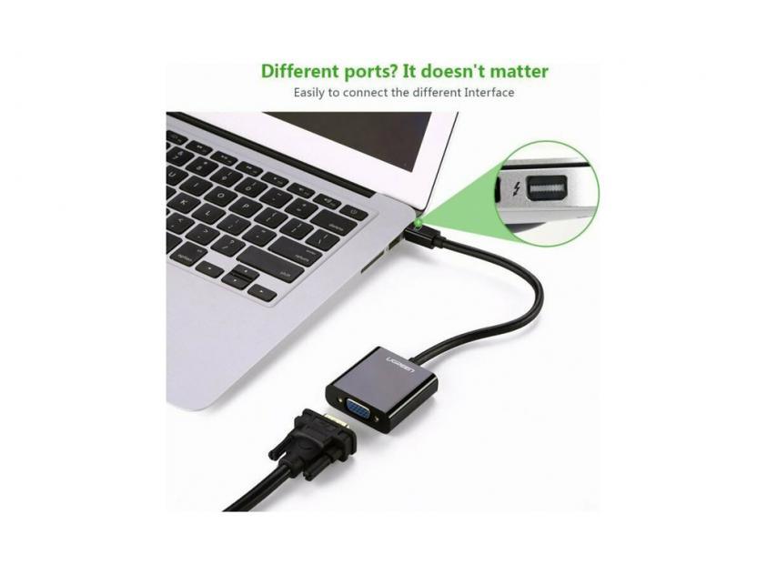 UGREEN Mini DP to VGA Converter(Black) 10459