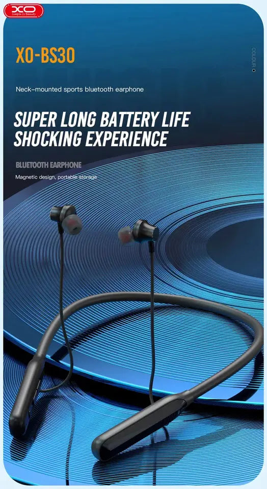XO BS30 Large capacity long battery  life sports bluetooth headset