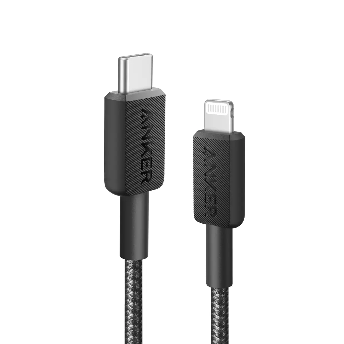 Anker 322 USB-C to Lightning Cable (6ft Braided) - Black