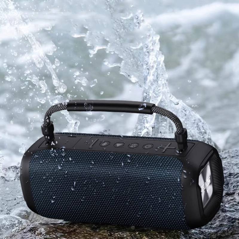 Wiwu P17 Thunder Bluetooth Speaker with Dual Microphone TF Card/Flash Disk Water Resistant V5.3 - Blue