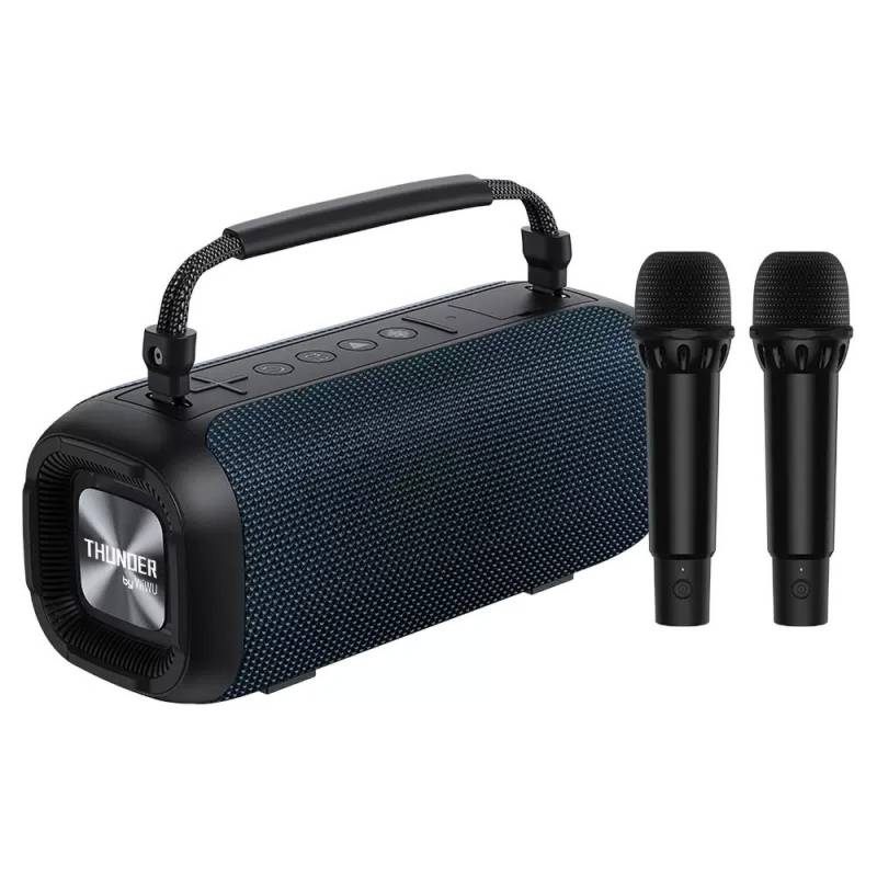 Wiwu P17 Thunder Bluetooth Speaker with Dual Microphone TF Card/Flash Disk Water Resistant V5.3 - Blue