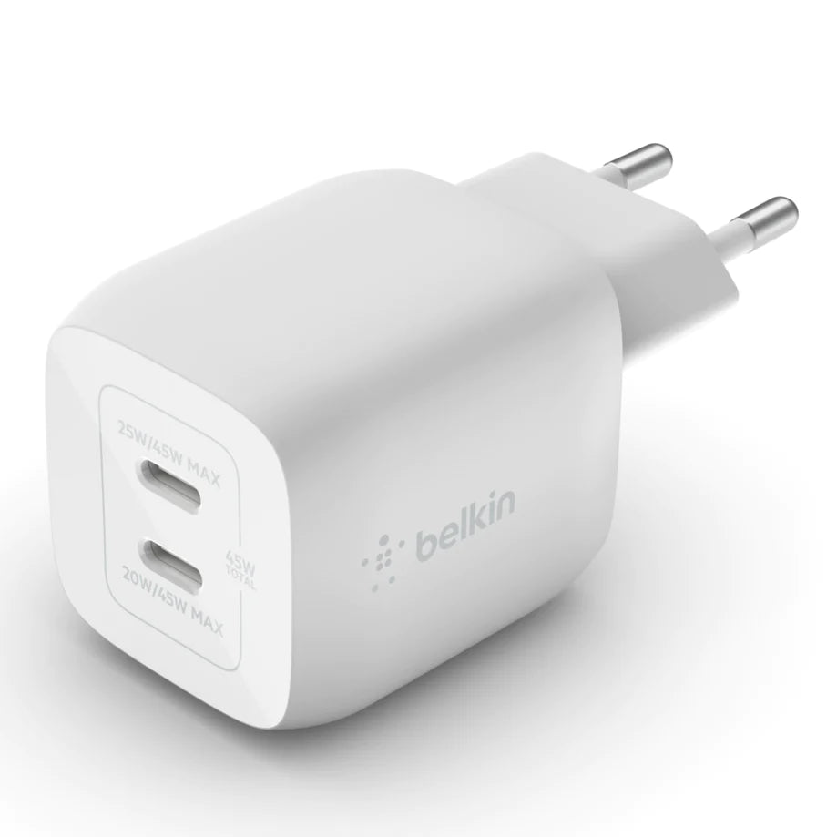 Belkin Dual 45W USB-C PD  GaN Fast Charger with PPS