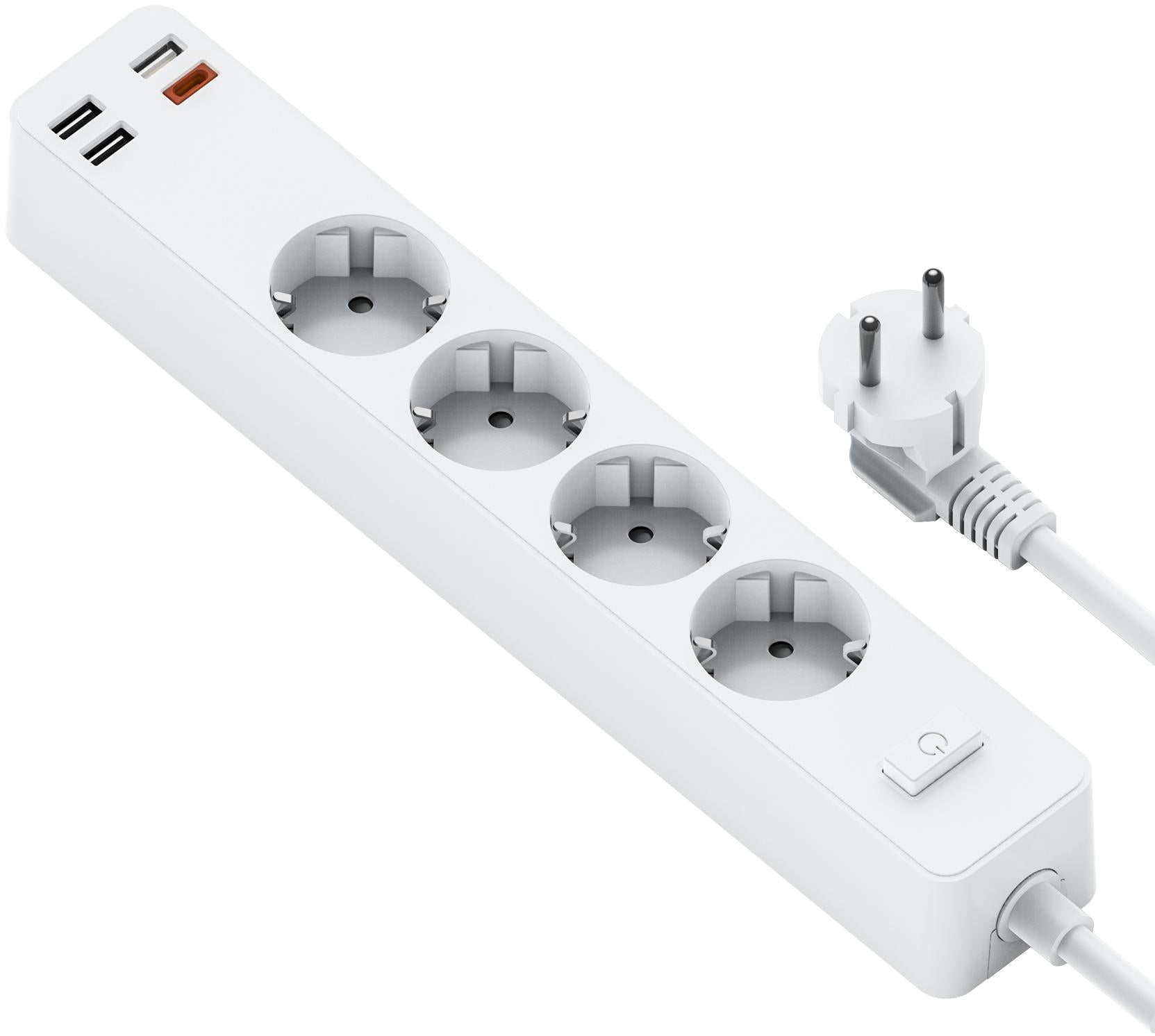 WiWU Power Strip (4 x outlet + 3 x USB 3.0 + 1 x Type-C) with switch k
