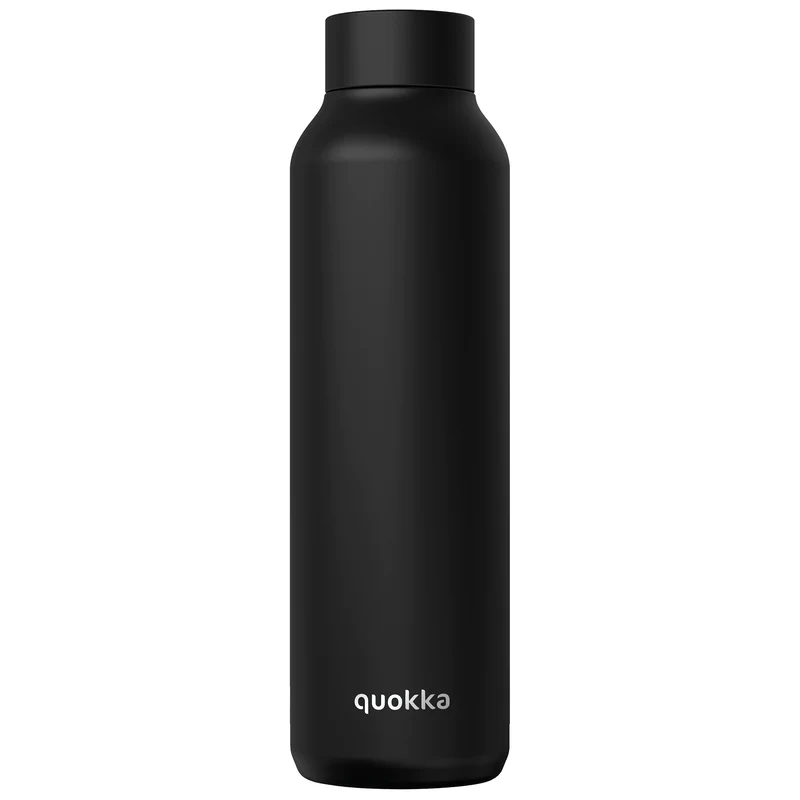 QUOKKA thermal ss bottle solid jet black 850 ml