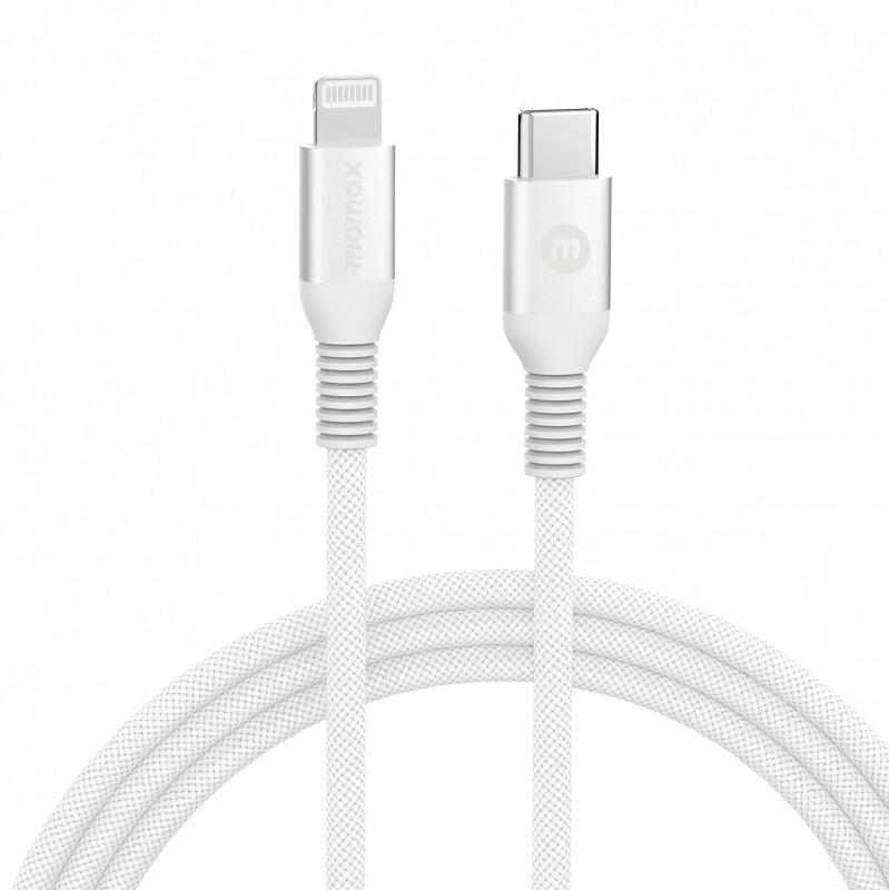 MOMAX Elite Link USB C to Lightning 1.2m Nylon Braided Cable Fast Charging Cable for iPhone and iPad DL31