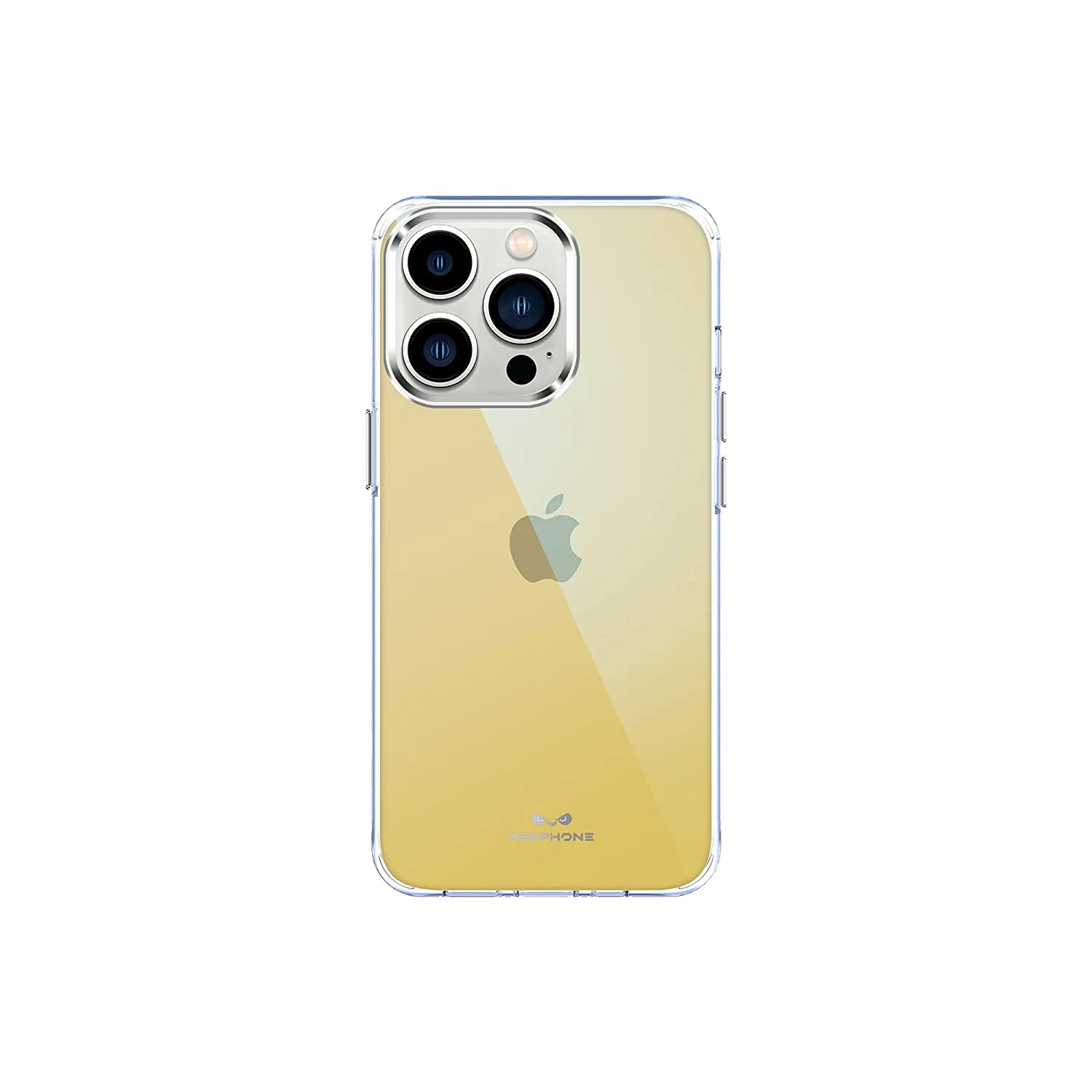 Keephone Dazzle Transparent Phone Case Metal Phone Case for iPhone 14 pro