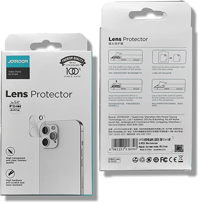 Joyroom Camera Lens Protector for iPhone 12 Pro - 6.1 Inches