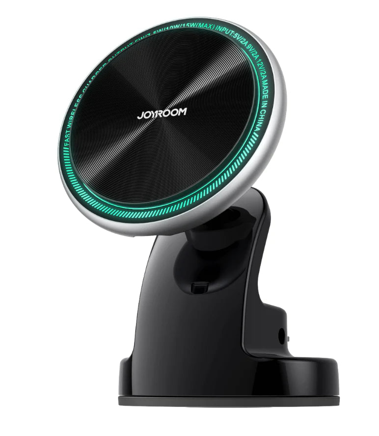 Joyroom Magnetic Wireless Car Charger Holder with LED Letter Ring holder dashboard