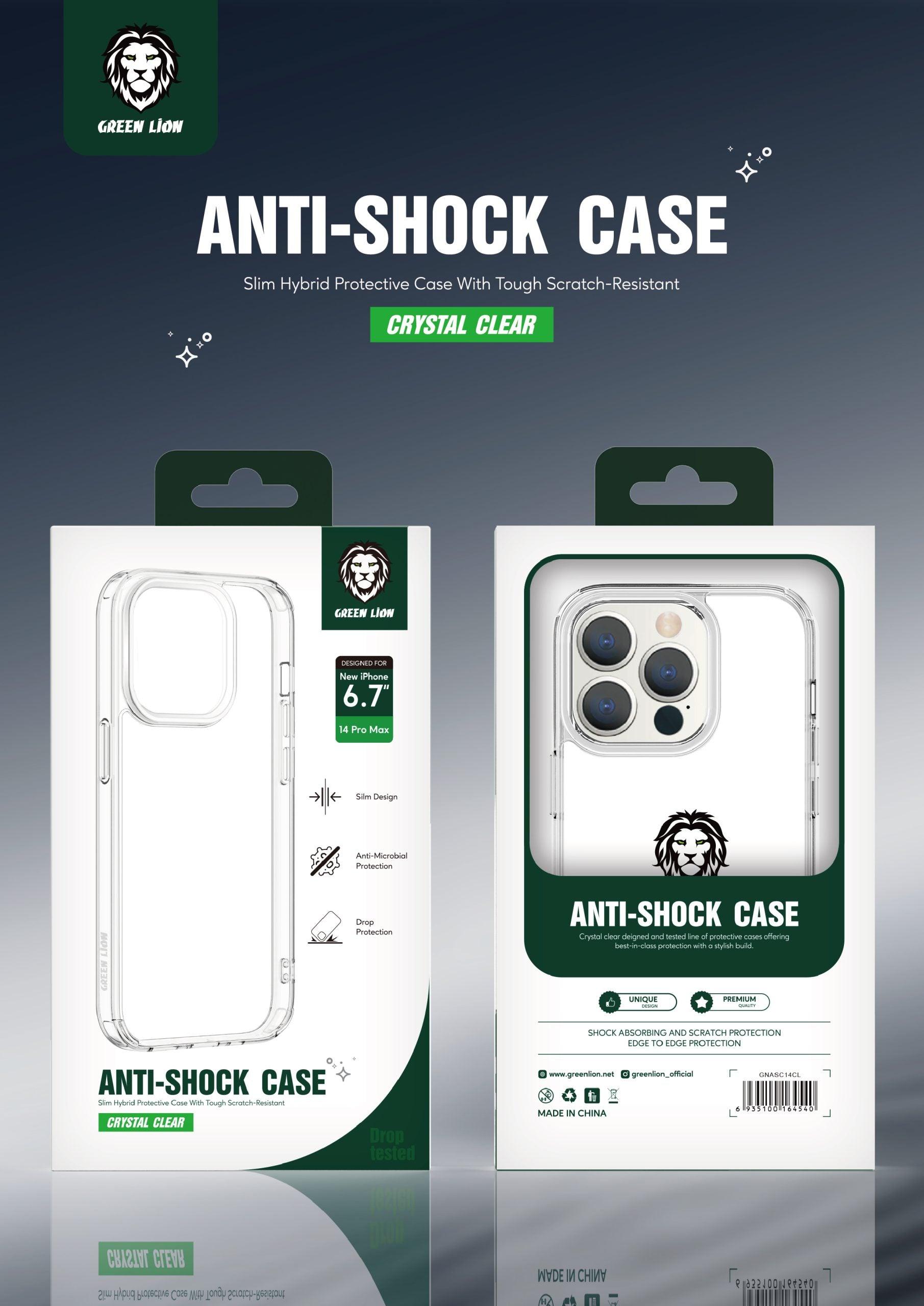 Green Lion Anti-Shock Case for iPhone 14 Pro Max - JoCell جوسيل