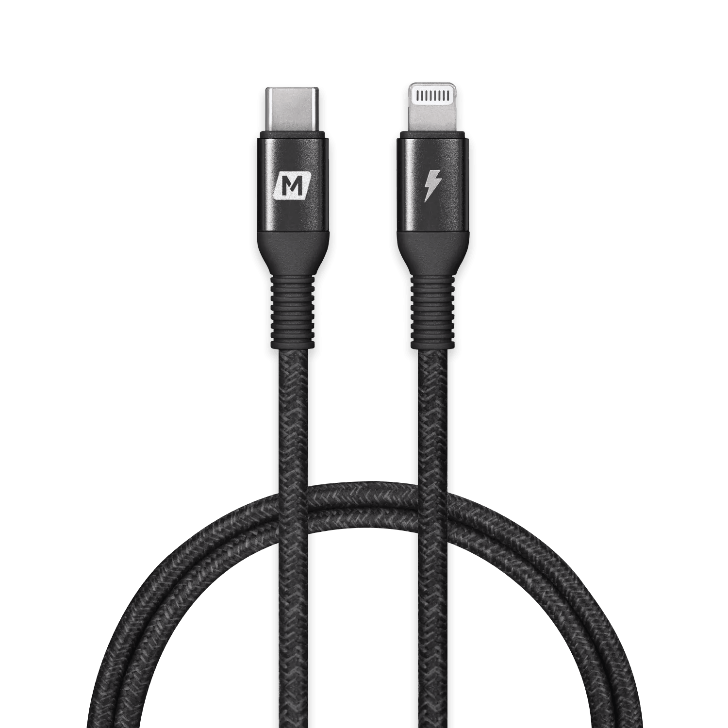 MOMAX Elite Link USB C to Lightning 1.2m Nylon Braided Cable Fast Charging Cable for iPhone and iPad DL31