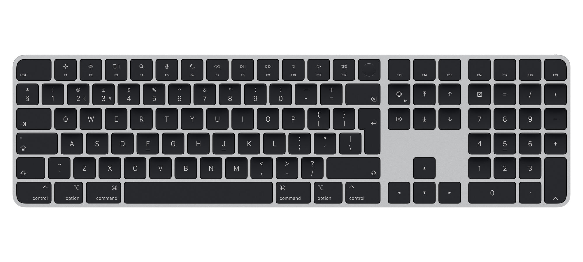 Apple Magic Keyboard with Touch ID & Numeric Keypad - UK layout / Black keys
