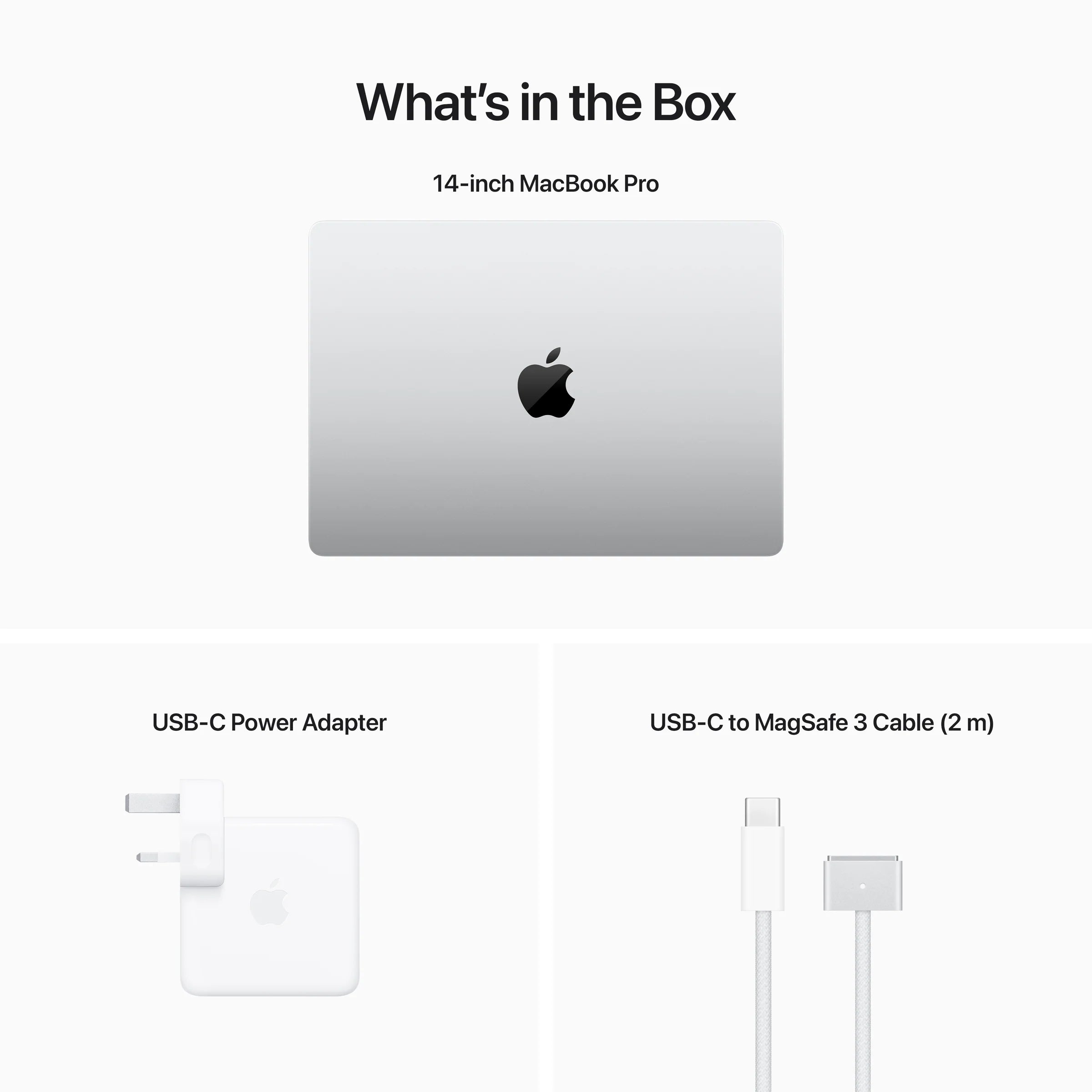 MacBook Pro 14-inch : Apple M2 Pro chip with 10‑core CPU and 16‑core GPU, 512GB SSD - Silver