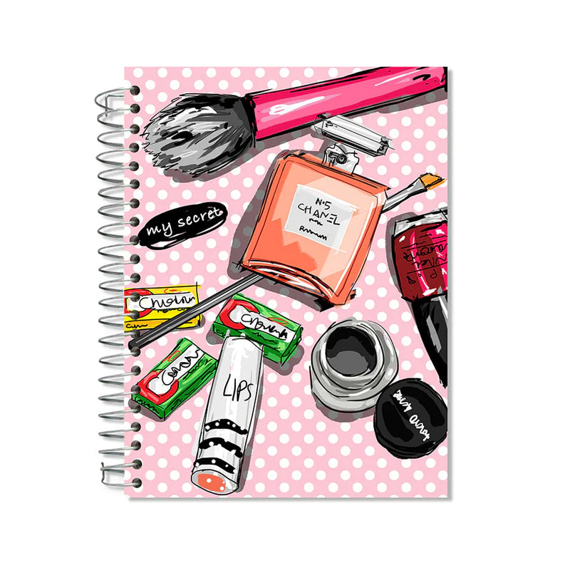 Makeup Notebook- A5 Size (Wire)