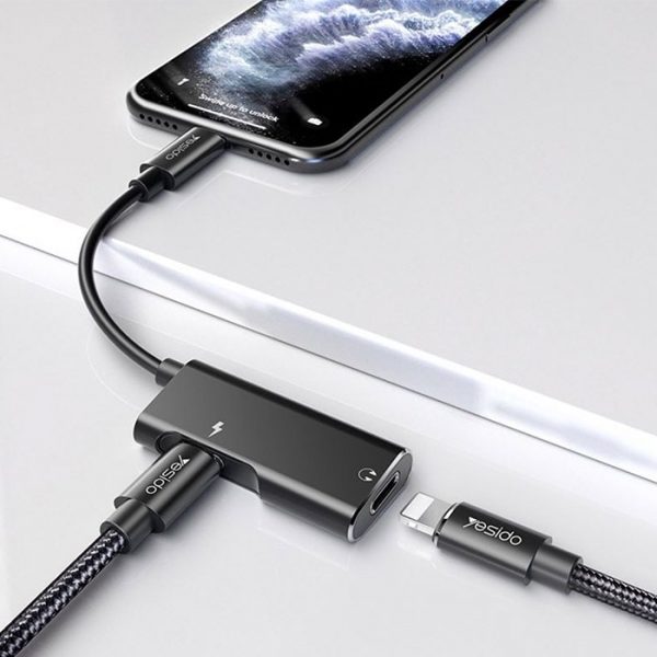 Yesido Lightning 2 in 1 Wireless Audio Cable