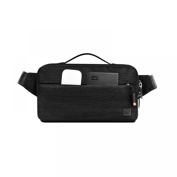 Wiwu alpha chest package crossbody bag (26*15*7cm) - black