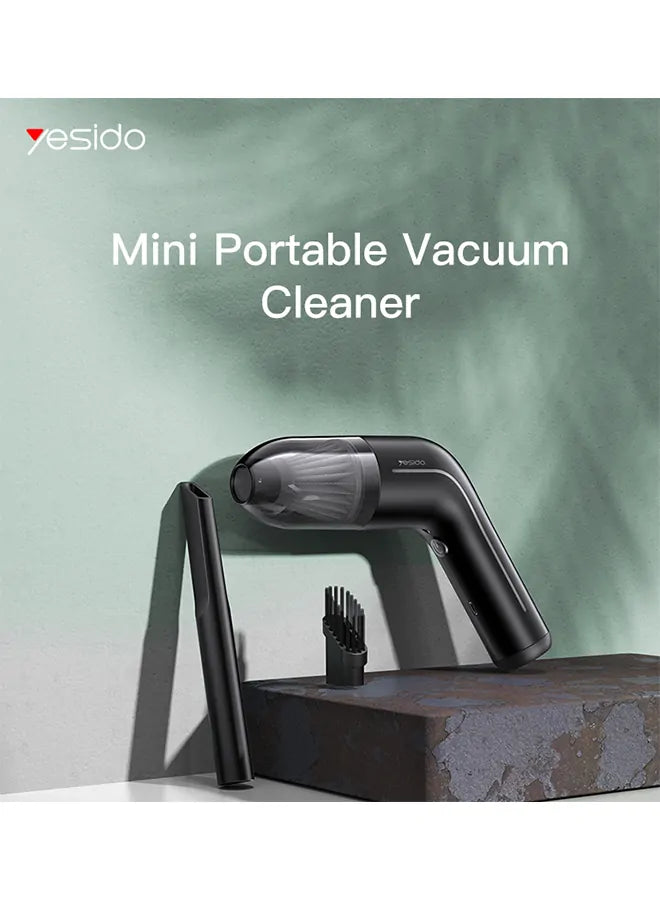 Yesido Portable Rechargeable Vacuum Cleaner 5000mAh – Black