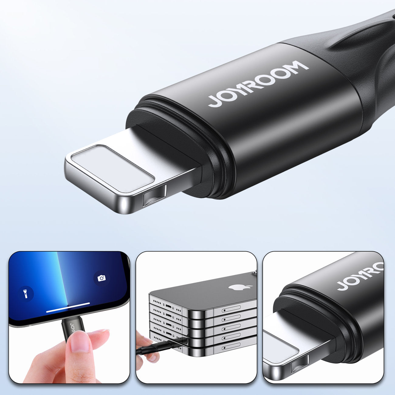Joyroom fast charging / data cable USB Type C - Lightning PD 20W 1m black