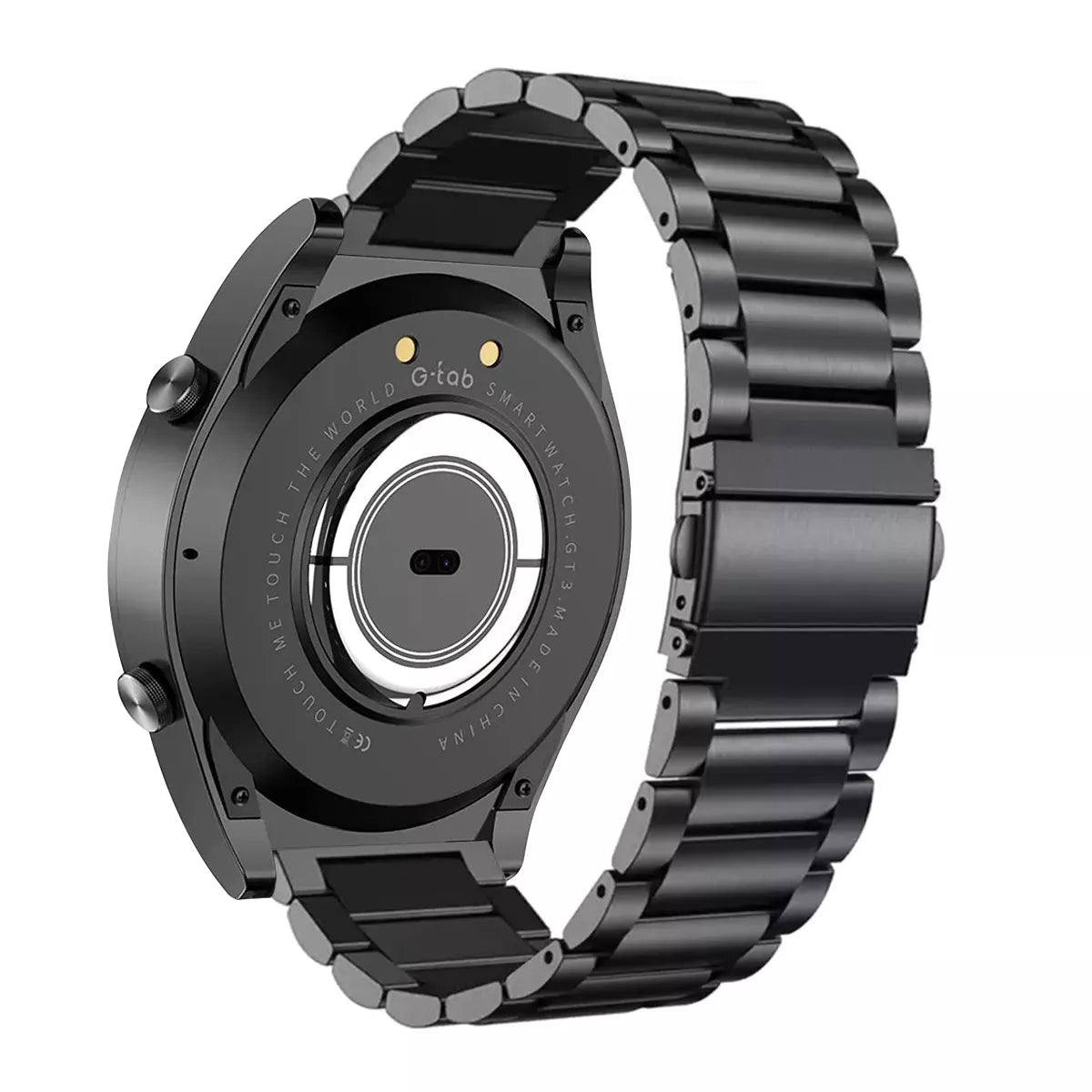 G-TAB GT3 Pro Stainless Steel Strap Smartwatch - Black - JoCell جوسيل