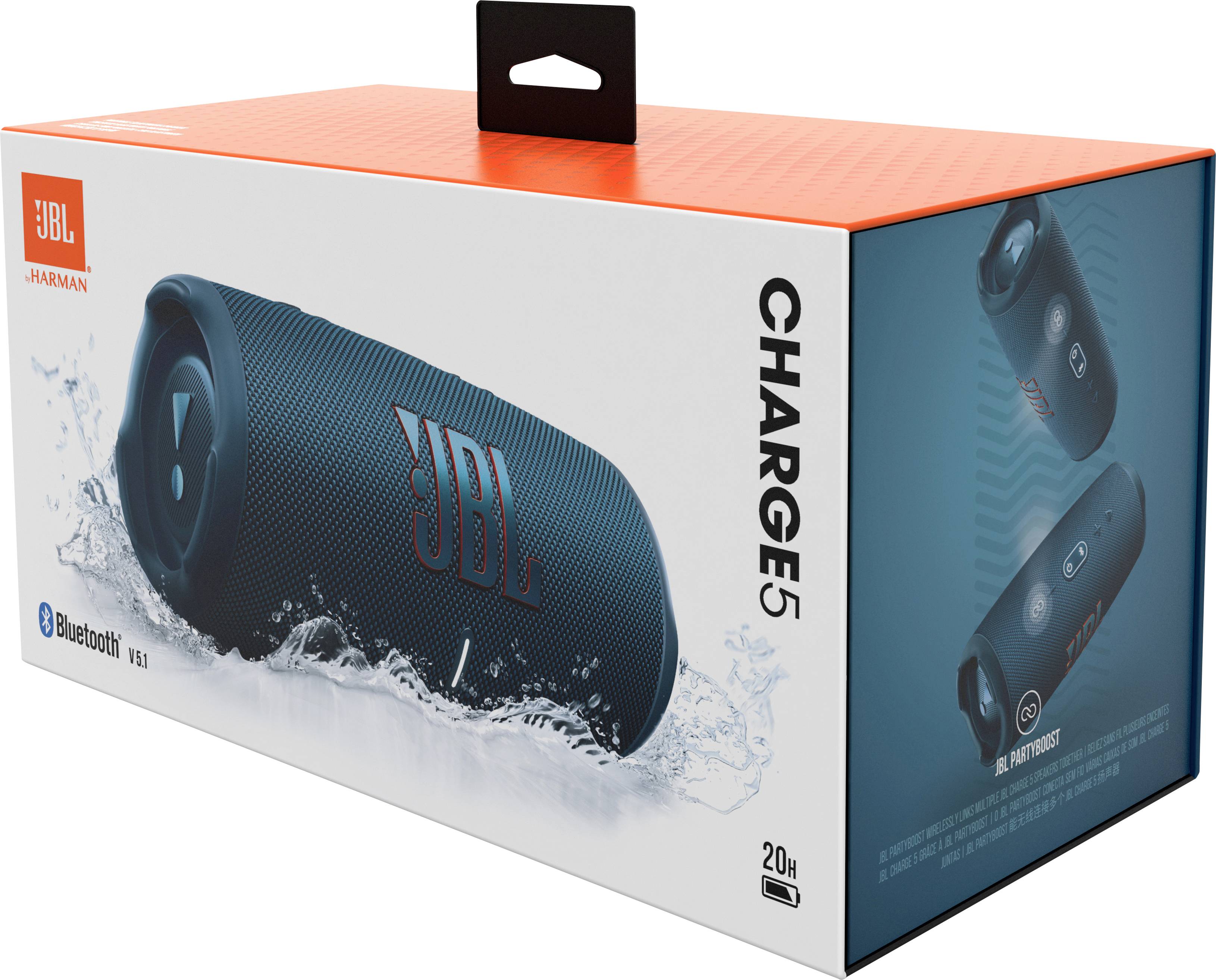 JBL CHARGE 5 Bluetooth speaker Outdoor, Water-proof, USB Blue
