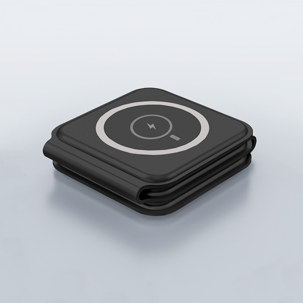 Wiwu m6 power air 15w 3 in 1 wireless charger - black