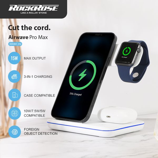 RockRose Wireless Charger - White