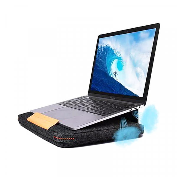 Wiwu smart stand laptop sleeve case bag for MacBook pro/laptop 15.4" - Black