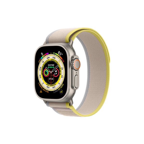 Wiwu trail loop watchband for iwatch 42-49mm - yellow + ivory