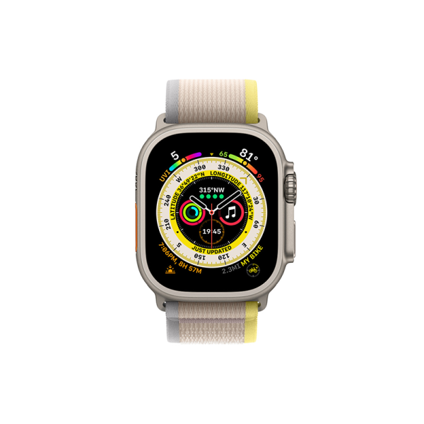 Wiwu trail loop watchband for iwatch 42-49mm - yellow + ivory